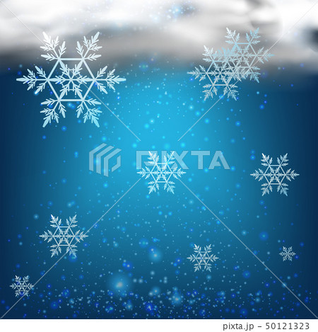 Background with snowflakes in dark sky Background with snowflakes in dark sky 50121323