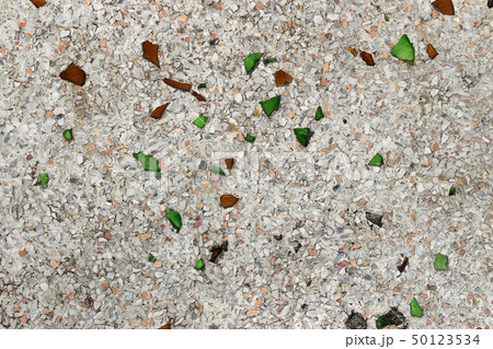 Cement mixed gravel pebble stone floor tile 50123534