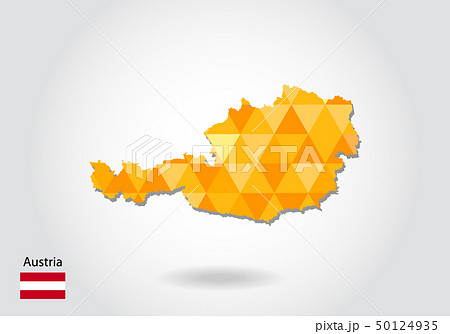 Geometric polygonal style vector map Geometric polygonal style vector map 50124935