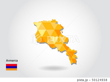 Geometric polygonal style vector map Geometric polygonal style vector map 50124938