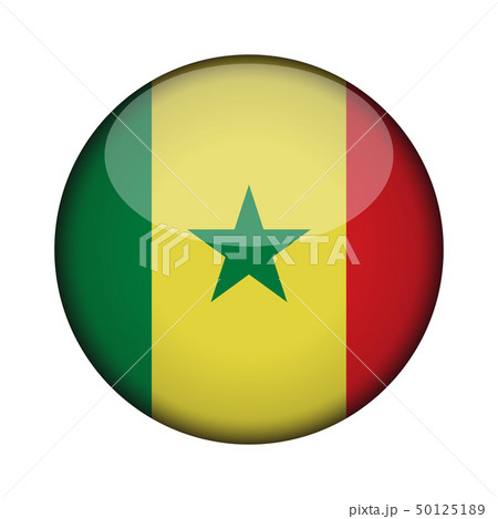 Flag in glossy round button of icon. Flag in glossy round button of icon. 50125189
