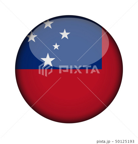 Flag in glossy round button of icon. Flag in glossy round button of icon. 50125193