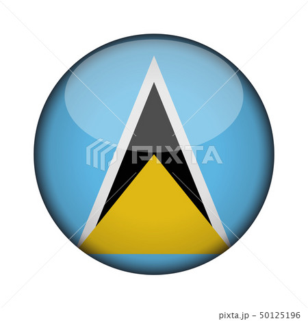 Flag in glossy round button of icon. 50125196