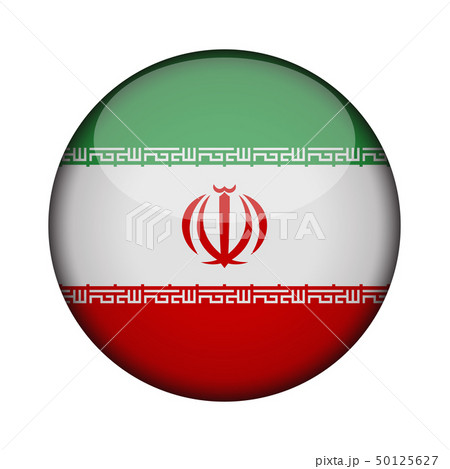 Flag in glossy round button of icon. Flag in glossy round button of icon. 50125627