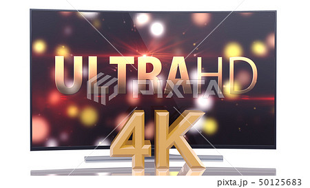 UltraHD Smart Tv with Curved Screen on White 50125683
