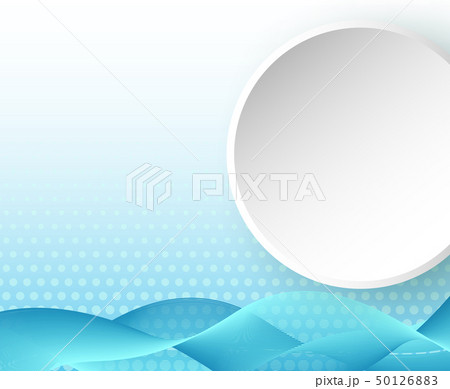 Background template with blue wavy lines 50126883
