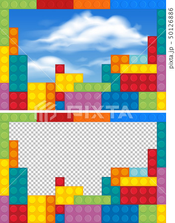 Border templates with colorful blocks Border templates with colorful blocks 50126886
