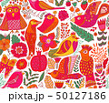 Seamless birds background. Textile composition, hand drawn style pattern. Vector illustration 50127186