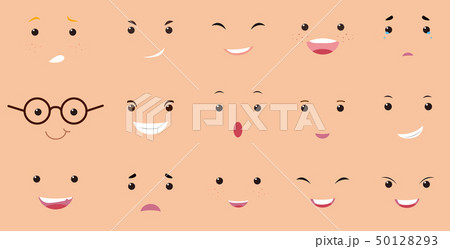Different facial expressions of human Different facial expressions of human 50128293