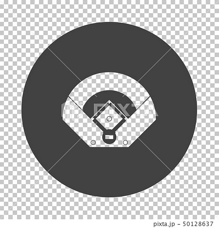 Baseball field aerial view icon 50128637