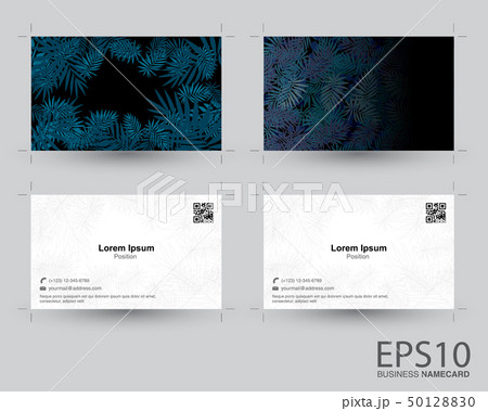 Tropical dark blue leaf pattern background Tropical dark blue leaf pattern background 50128830