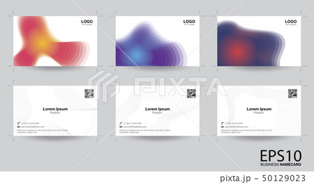 Abstract colorful namecard template background. 50129023