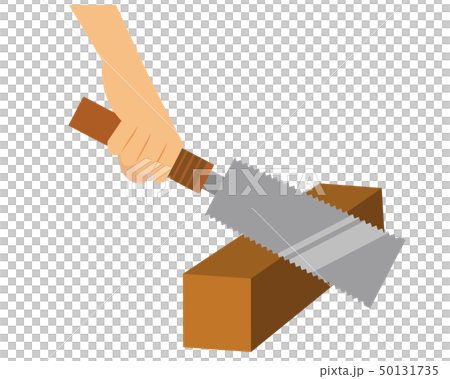 鋸　のこぎり　切る　手 50131735