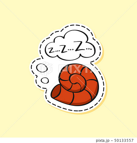 Snail sticker. Funny emoji. Icon, elements. 50133557