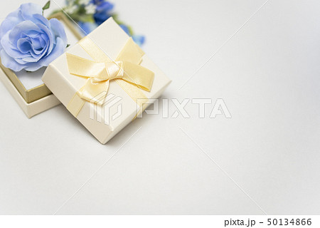 プレゼント　ギフト　薄青色薔薇 50134866