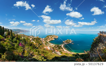 Taormina view from up, Sicily 50137629