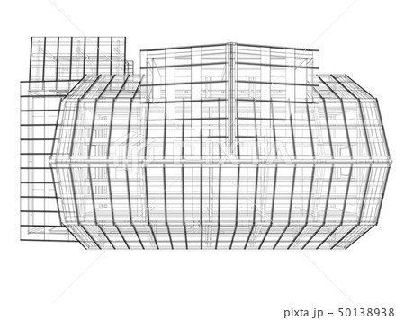 House sketch. Vector rendering of 3d House sketch. Vector rendering of 3d 50138938