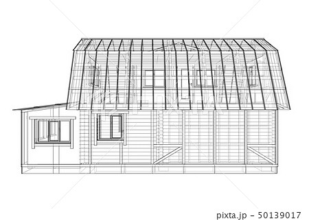 House sketch. Vector rendering of 3d 50139017