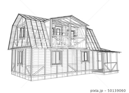 House sketch. Vector rendering of 3d 50139060