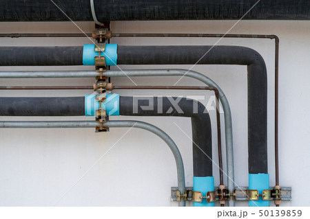 Pipes and faucet valves of gas heating system Pipes and faucet valves of gas heating system 50139859