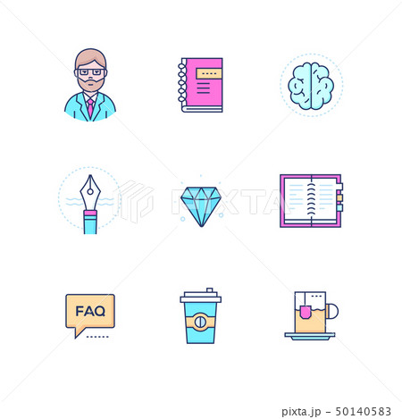 Business and finance concepts - line design style icons set 50140583