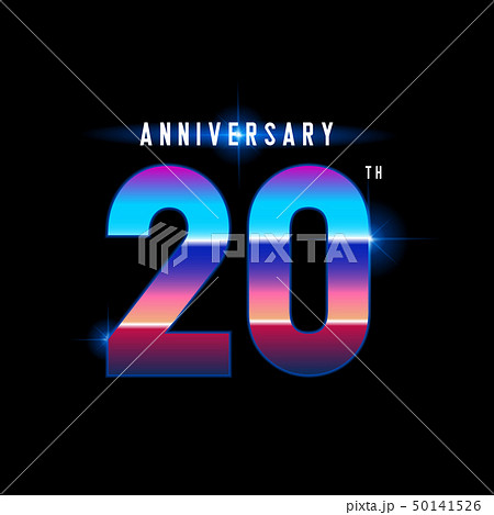 20 years anniversary celebration logotype. 50141526