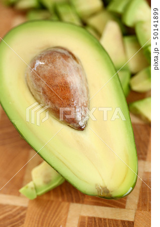 Exotic Dieting Ripe Green Avocado Fruit Half 50141899
