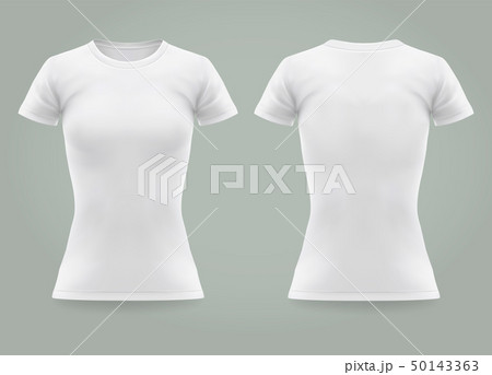 Closeup of realistic woman or 3d women t-shirt 50143363