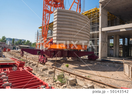 construction crane and building 50143542