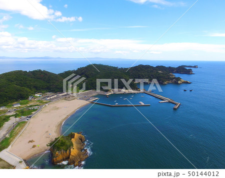 ビーチ〜ドローンで空撮（宮城県東松島市宮戸字樫木山） 50144012