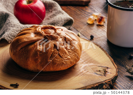 little chicken pie with herbal tea little chicken pie with herbal tea 50144378