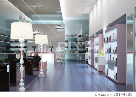 Interior modern store 50144530