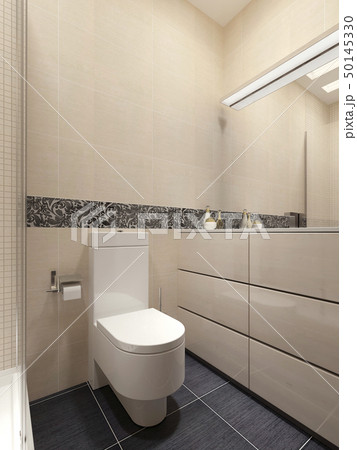 Guest bathroom in a modern style 50145330