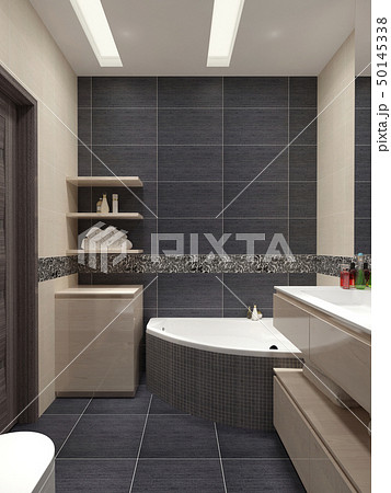 Master bathroom in a modern style Master bathroom in a modern style 50145338