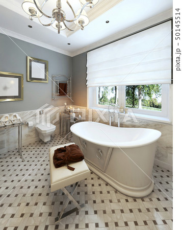 Bright bathroom classic design 50145514
