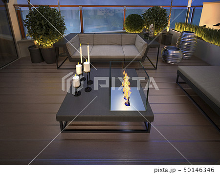 roof - terrace in a modern style roof - terrace in a modern style 50146346