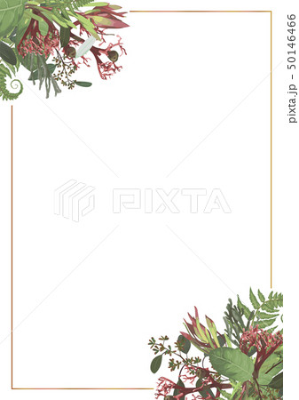 Decorative golden rectangular frame with Brunia, Decorative golden rectangular frame with Brunia, 50146466