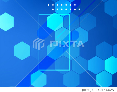 Blue geometric abstract background 50146625