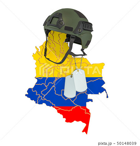 Columbian Military Force Army Or War Conceptのイラスト素材