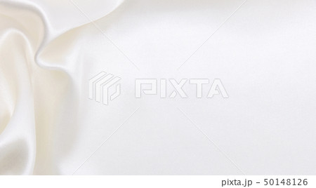 Smooth elegant white silk or satin luxury cloth 50148126