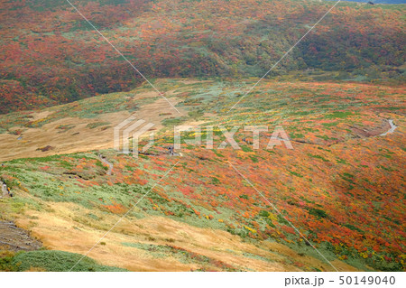 栗駒山山頂から栗原方面を見渡した風景 50149040