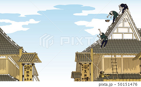 浮世絵　建物　その3 50151476
