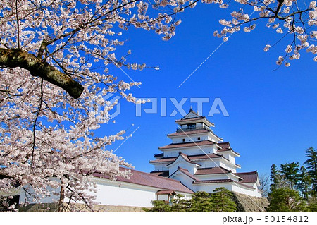 春の鶴ヶ城(福島県・会津若松市) 春の鶴ヶ城(福島県・会津若松市) 50154812
