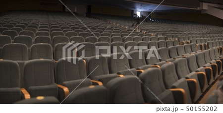 empty auditorium with seats 50155202