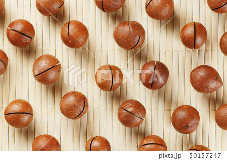 Flat composition with Australian macadamia nuts on 50157247