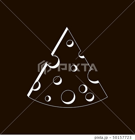 Outline Food Cheese Cartoon for posters, 50157723