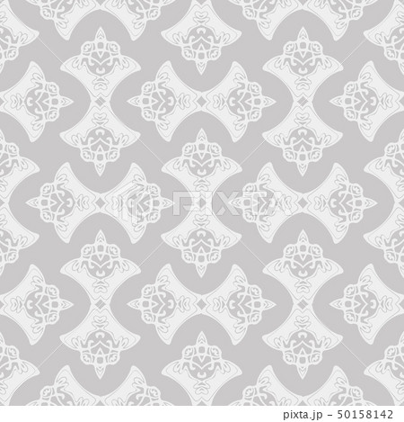 Gray floral seamless pattern Art Nouveau style Gray floral seamless pattern Art Nouveau style 50158142