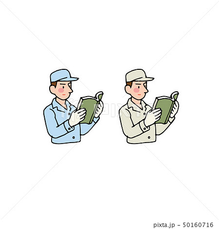 作業マニュアルを読む工員 50160716