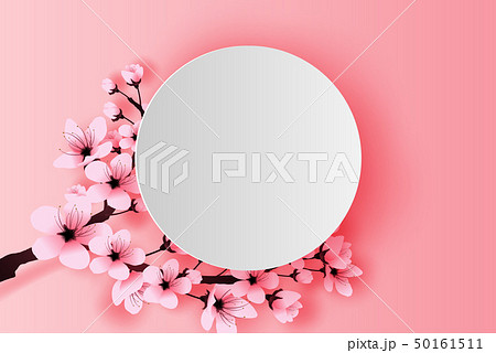 illustration of paper art and craft white circle illustration of paper art and craft white circle 50161511