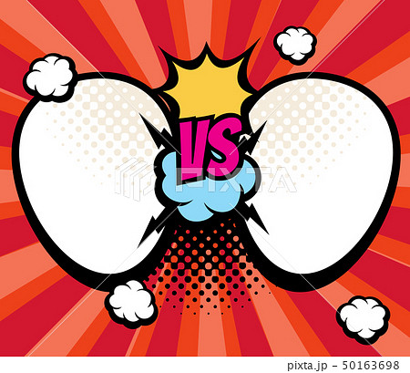 Slag versus, vs battle background with empty frames for names vector illustration 50163698